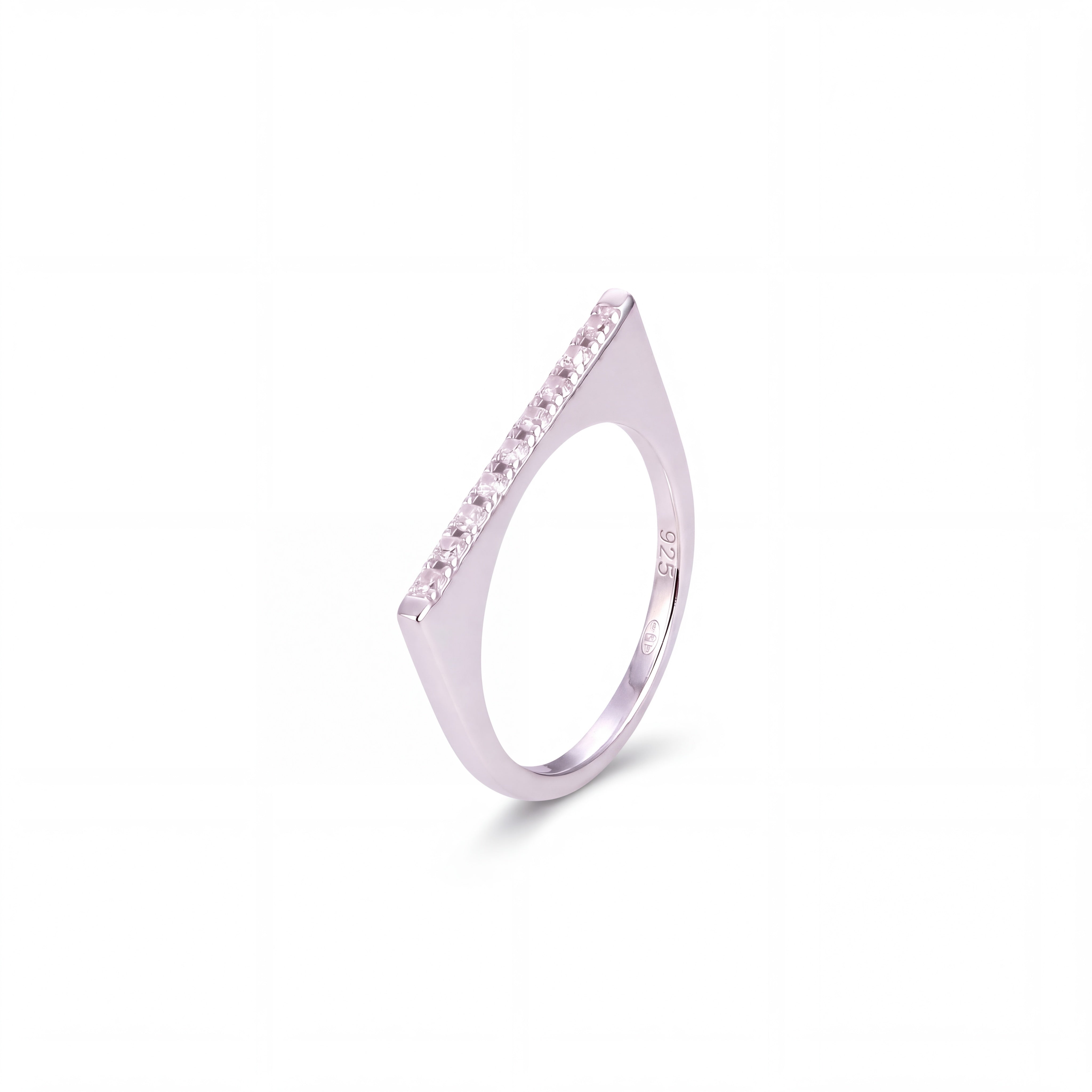 BAGUE LIGNE PAVÉE