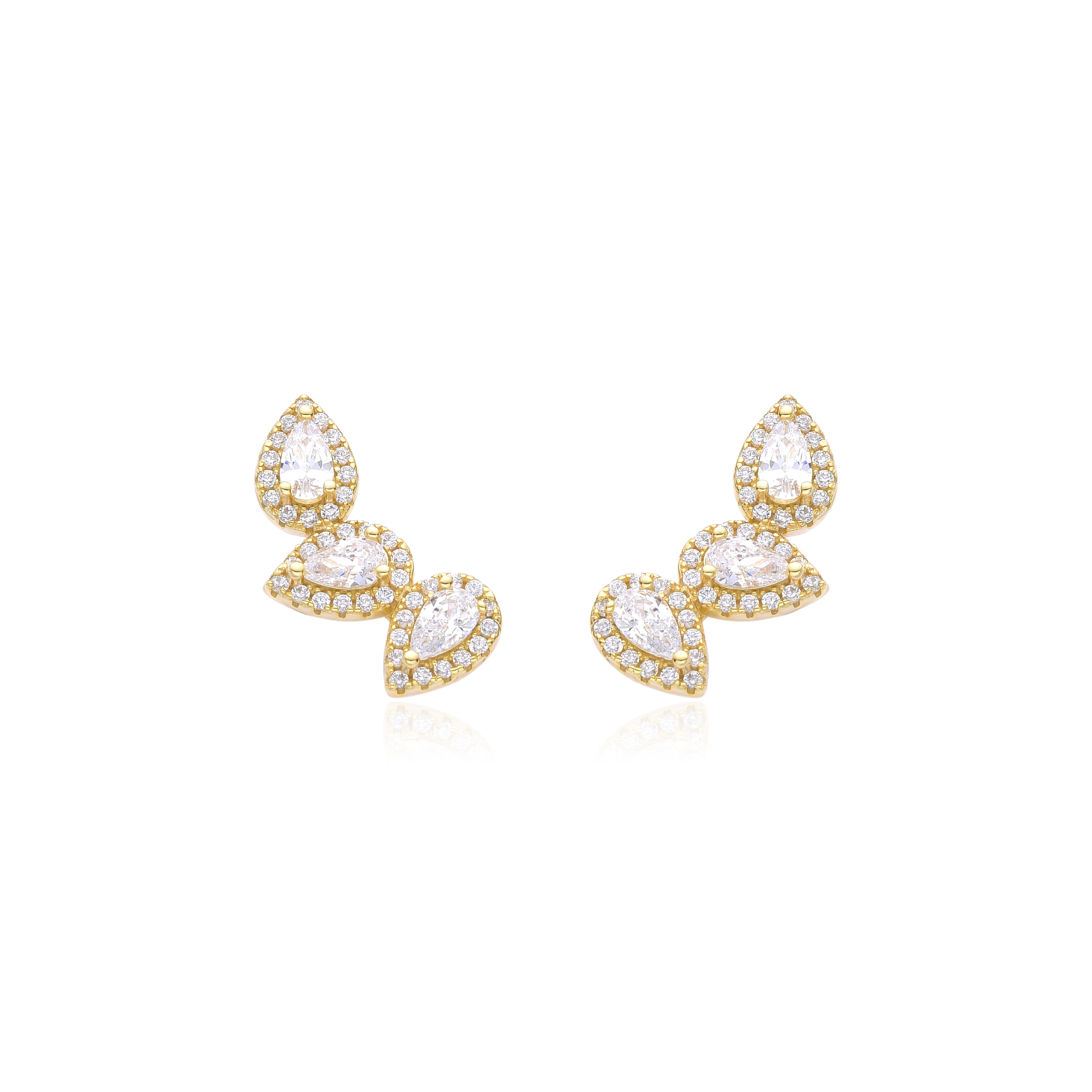 PENDIENTES DE TRIPLE PERA