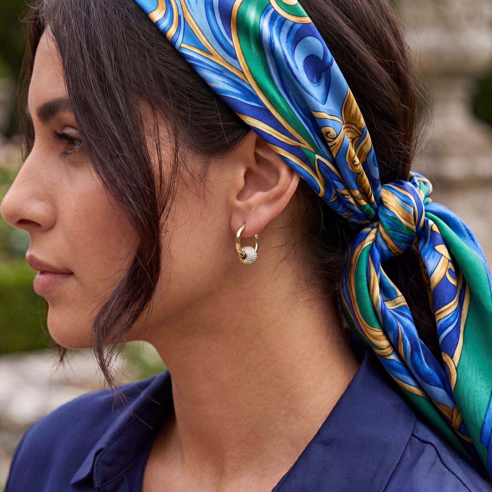 CRÉOLES BOULE PAVÉE