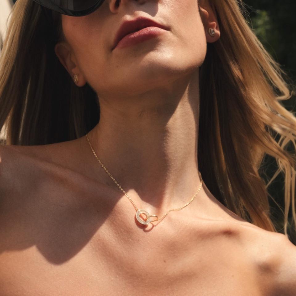 COLLIER DOUBLE ANNEAUX