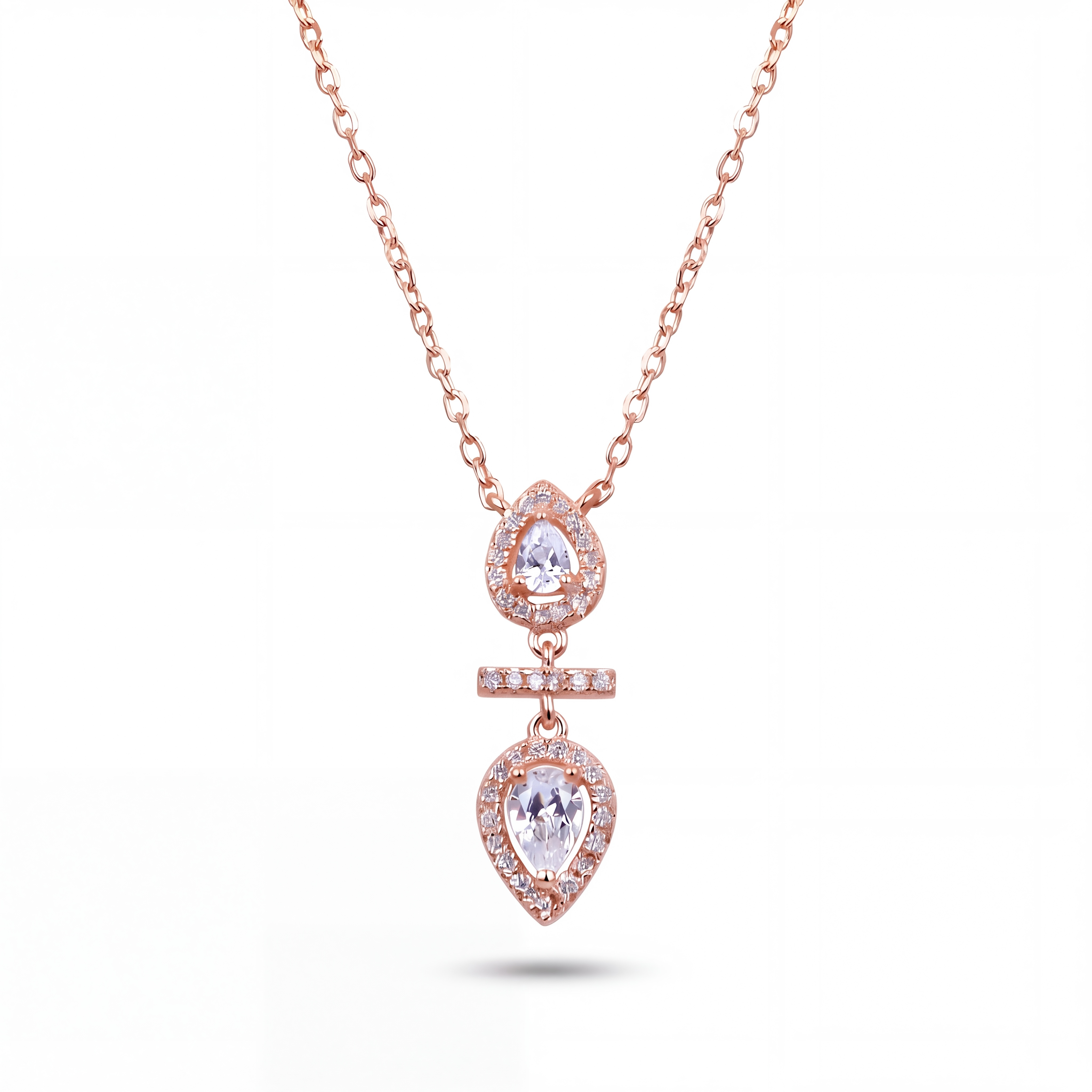 COLLIER GÉMEAUX POIRE