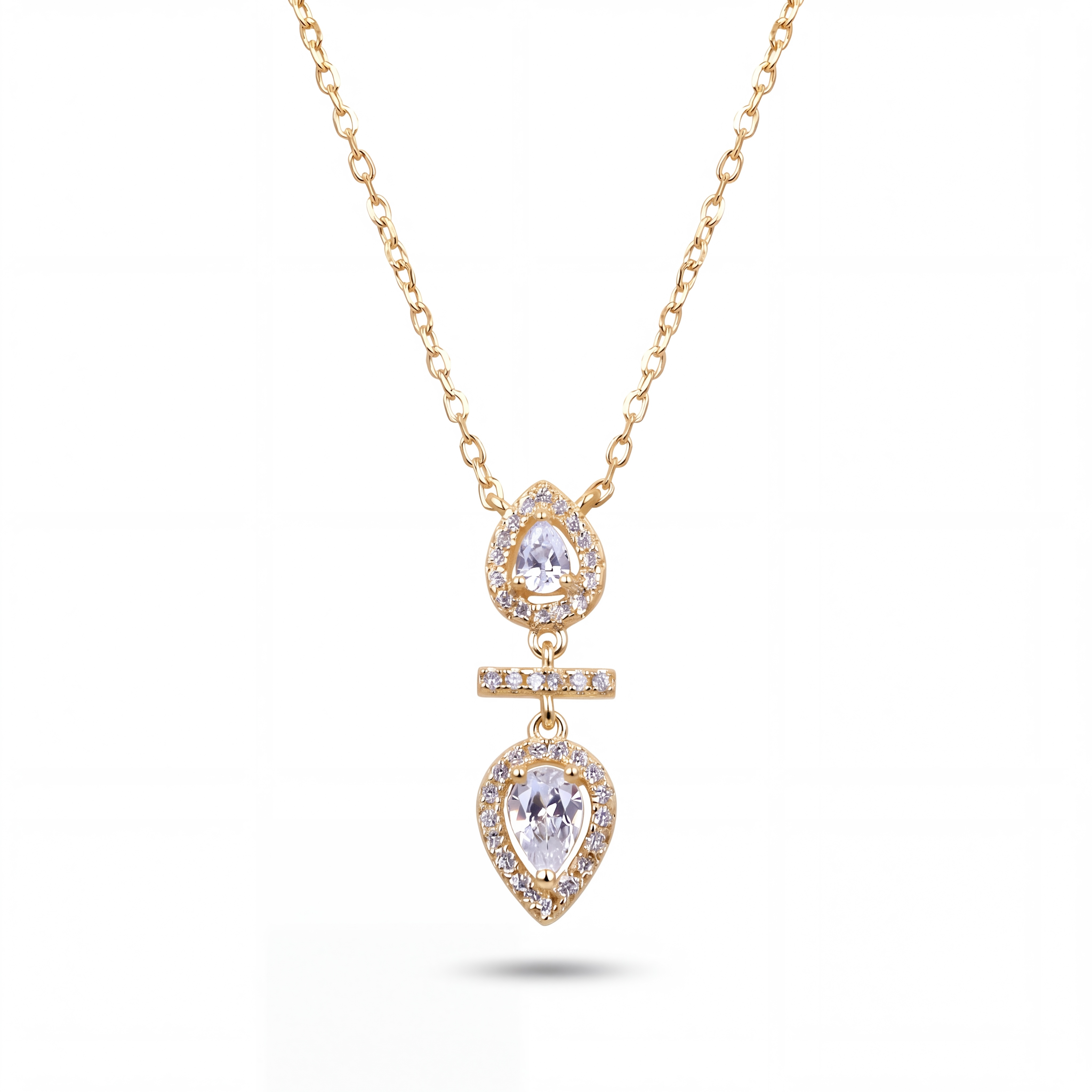 COLLIER GÉMEAUX POIRE